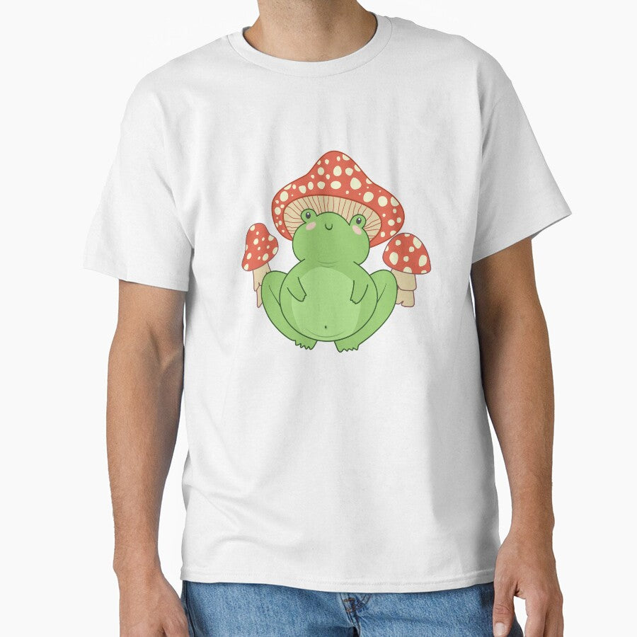 Funny cottagecore frog mushroom paddo cottage core aesthetics by teeartforyou