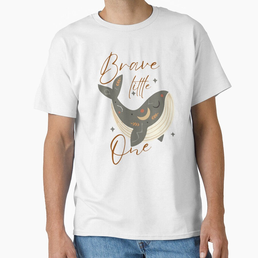 Boho Whale Brave Little One by Twist & Print