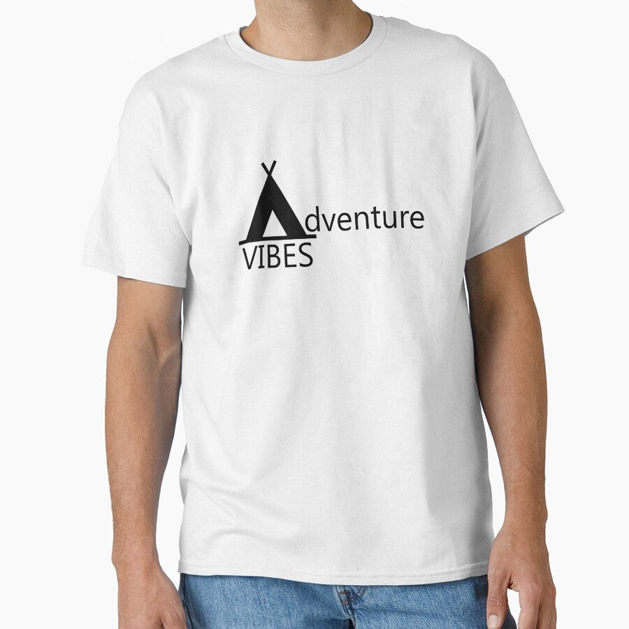 Adventure Vibes Logo Camping Tent Typography by URSparklingShop