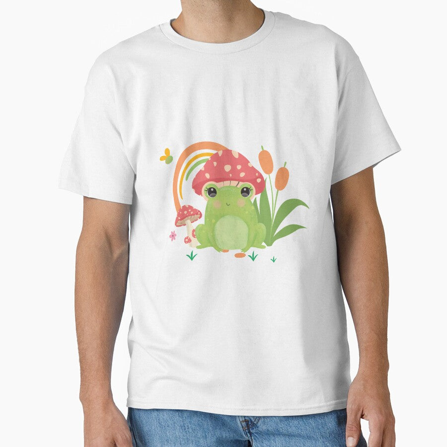 frog with mushroom by Tishirta Store