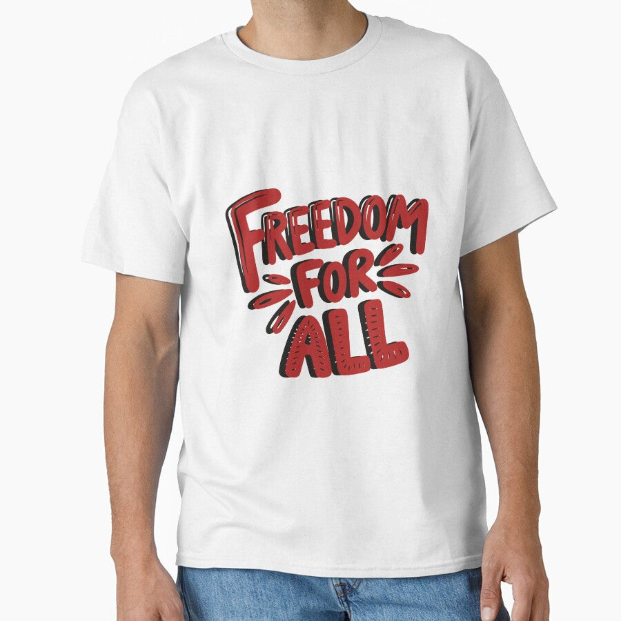 Freedom For All Bold Statement by Khadigadesings