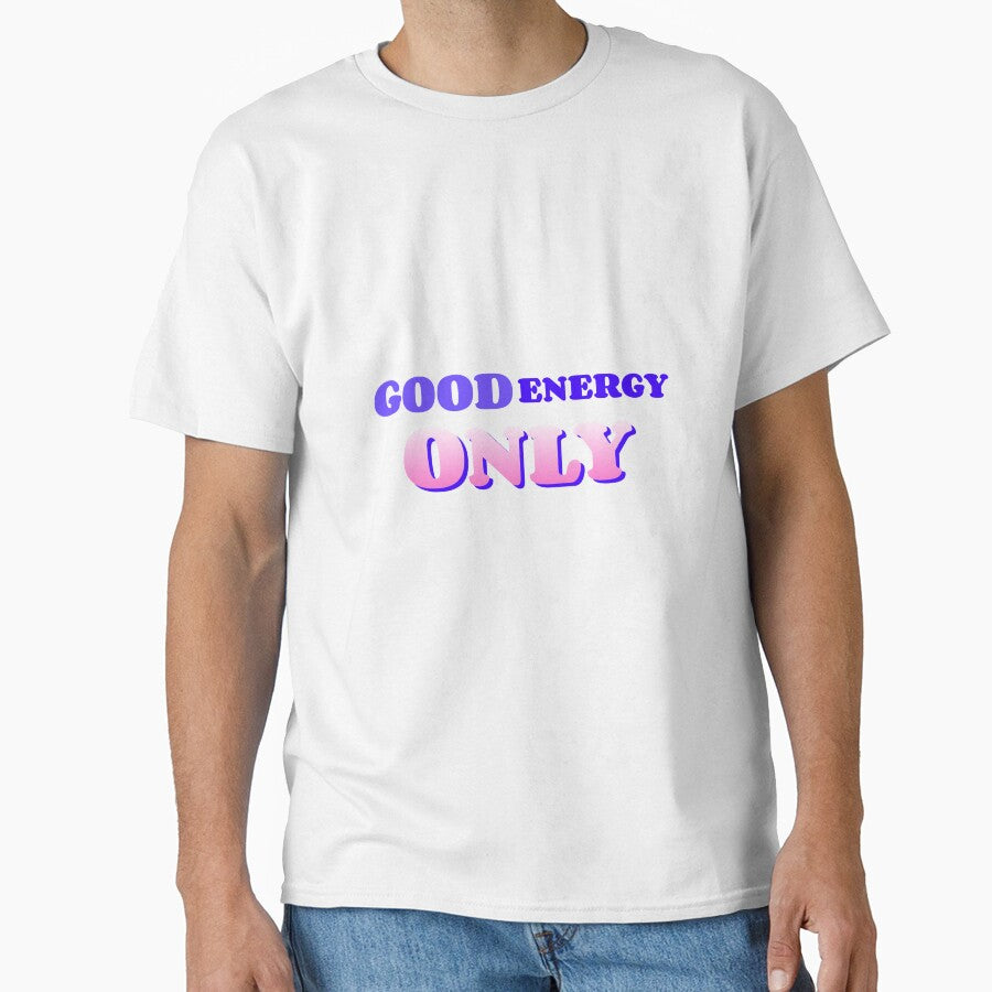 Good Energy Only Typography Design | Positive Vibes Motivational Quote by GlimmerAura