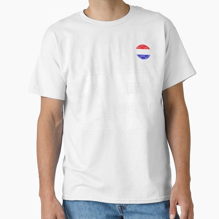 Netherlands Soccer Number 25 Vintage Sports Fan by LiviuGligoros