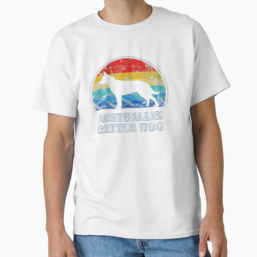 Australian Cattle Dog Vintage Design Dog Love Tee Gift Love by BargerStore