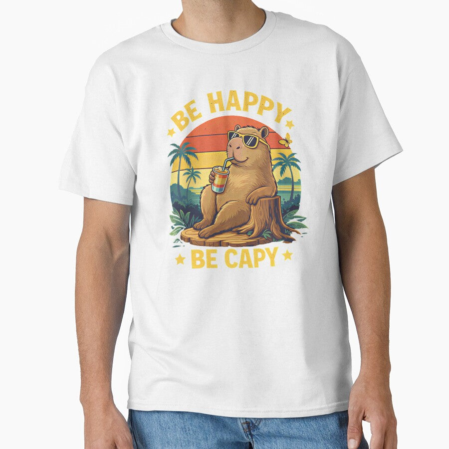 Be Happy Be Capy Capybara Funny Meme by Blok45