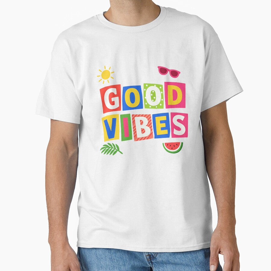 Good Vibes Summer — Colourful Retro Typography Design by 89BLACK