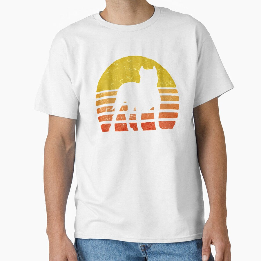 Retro Pitbull Sunset by Beltschazar