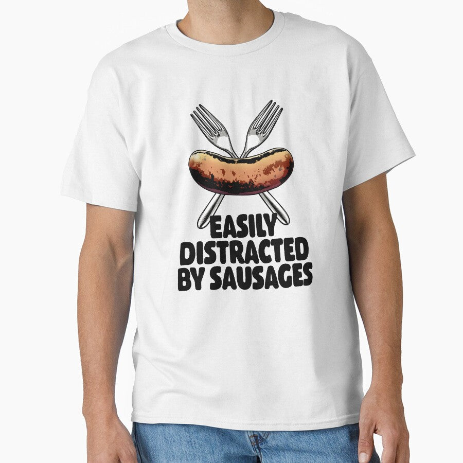 Easily Distracted By Sausages by Bendthetrend