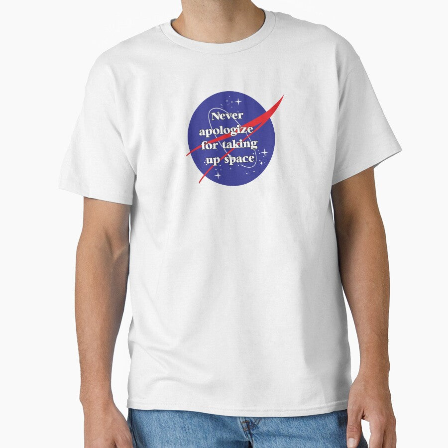 Never Apologize For Taking Up Space NASA Inspired Affirmation Logo 1/2 by armontheroad
