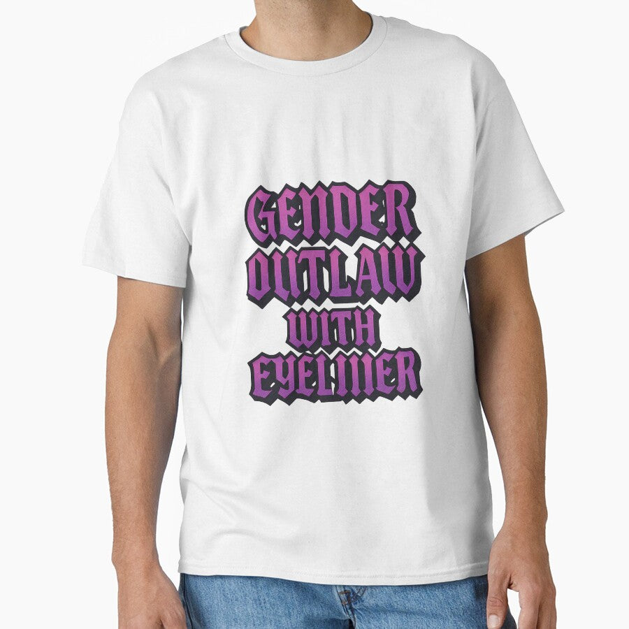 Gender Outlaw With Eyeliner – Bold Typographic Design by Haus Of Sin