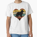 Retro vintage golden retriever heart by gastonfongemie