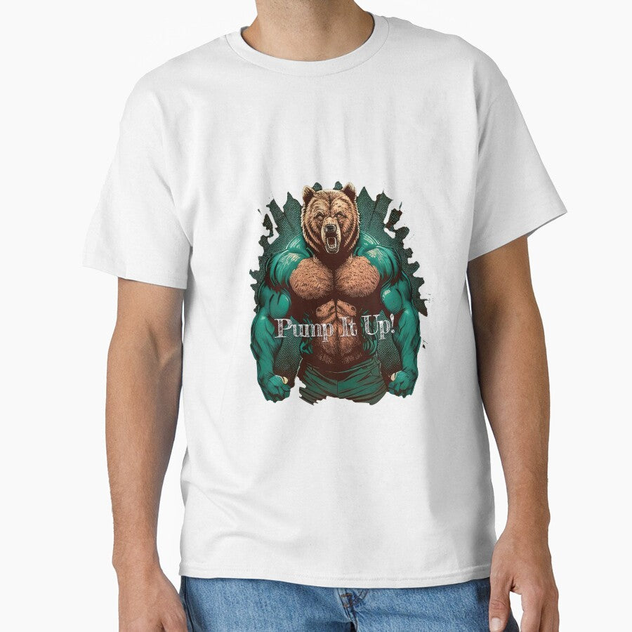 Pump It Up!DesignBodybuilding Fitness Gym Workout Exercise Merch Print Design by tengamerx