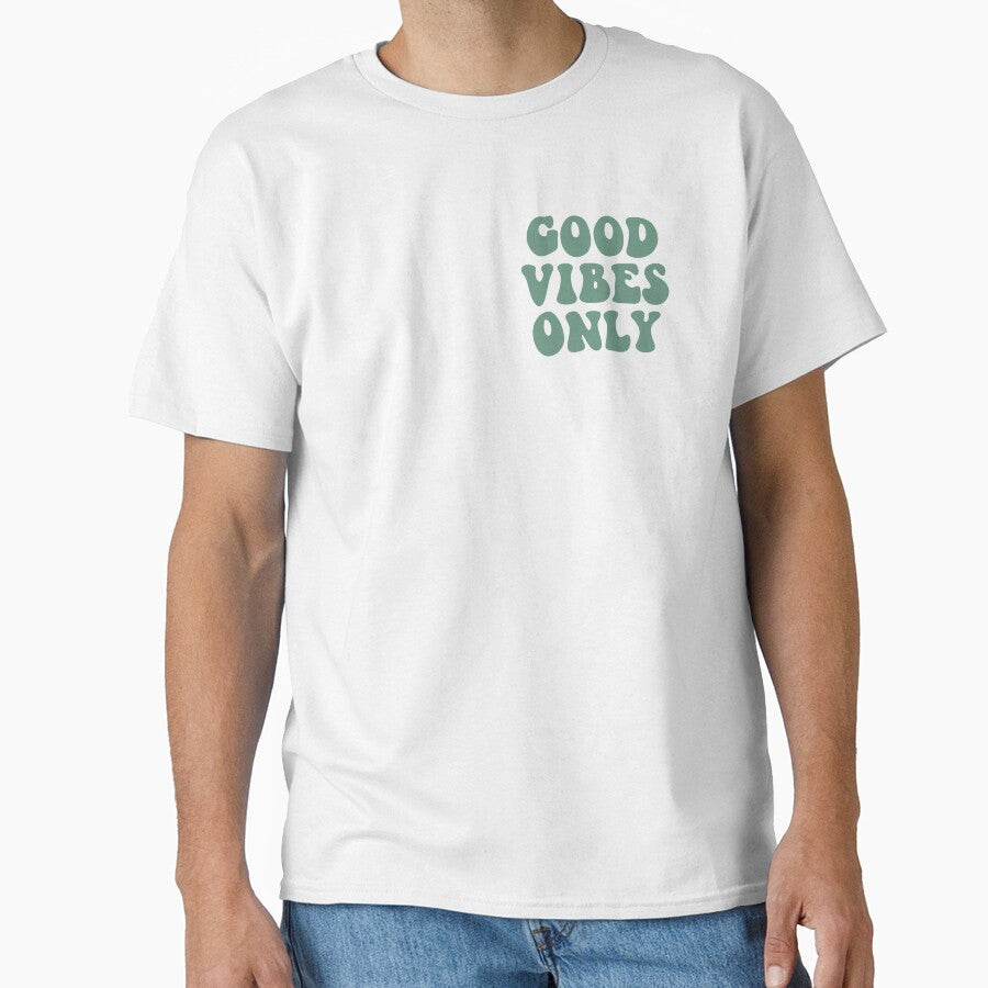 Good Vibes Only Green Typography by Viktoriia13