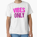 Vibes Only, Pink Grunge Typography by Memes N Lore
