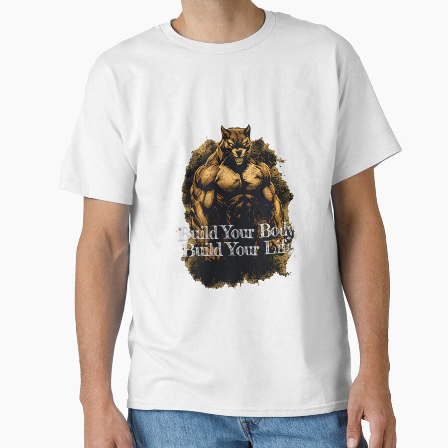 Build Your Body, Build Your LifeDesignBodybuilding Fitness Gym Workout Exercise Merch Print Design by tengamerx