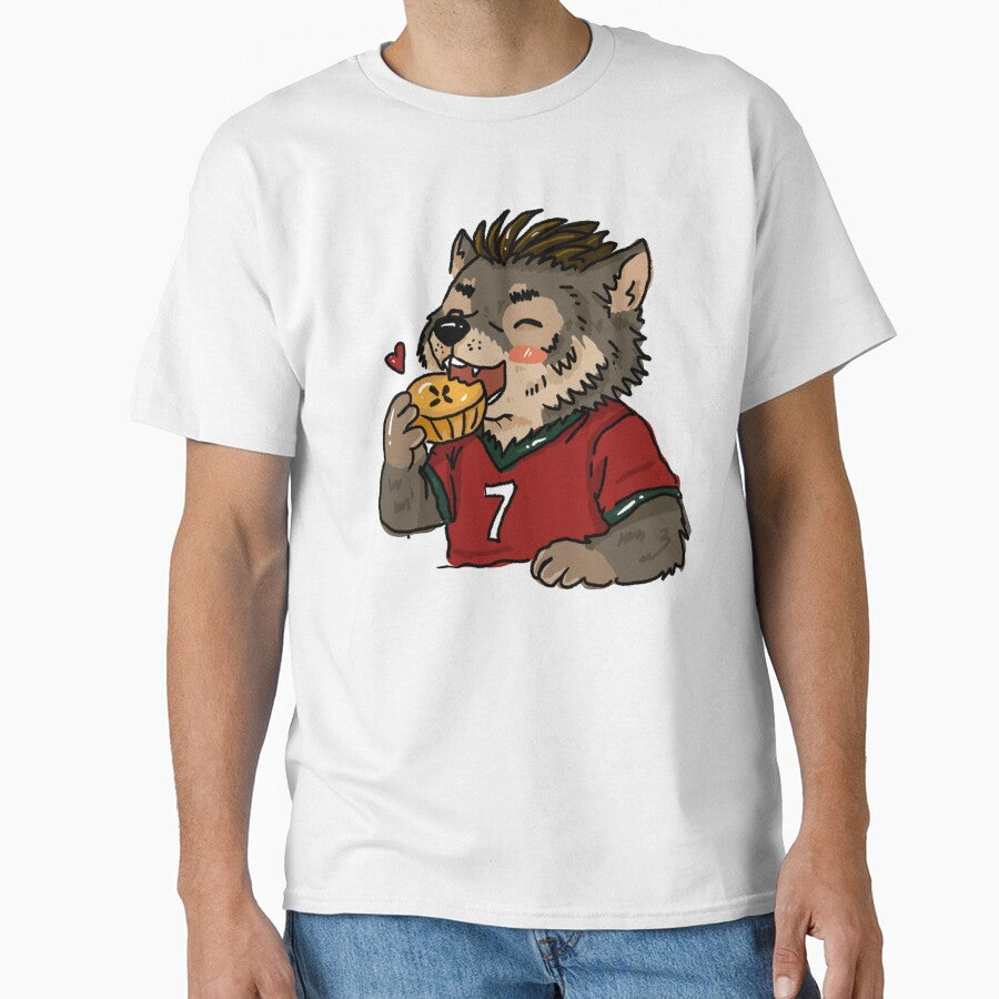Cute Portugal Wolf Eating Pastel de Nata | Football Animal Sticker by chupichapa