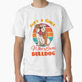Just A Girl Who Loves Bulldog Dog Lover Cute Sunser Retro Funny by Meteor77