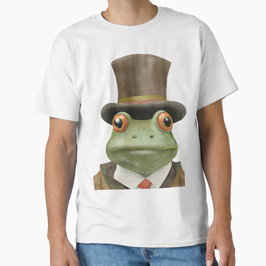 Watercolor funny frog, cottage core,weird vintage frog, vintage classic frog, cute frog by Artsareus