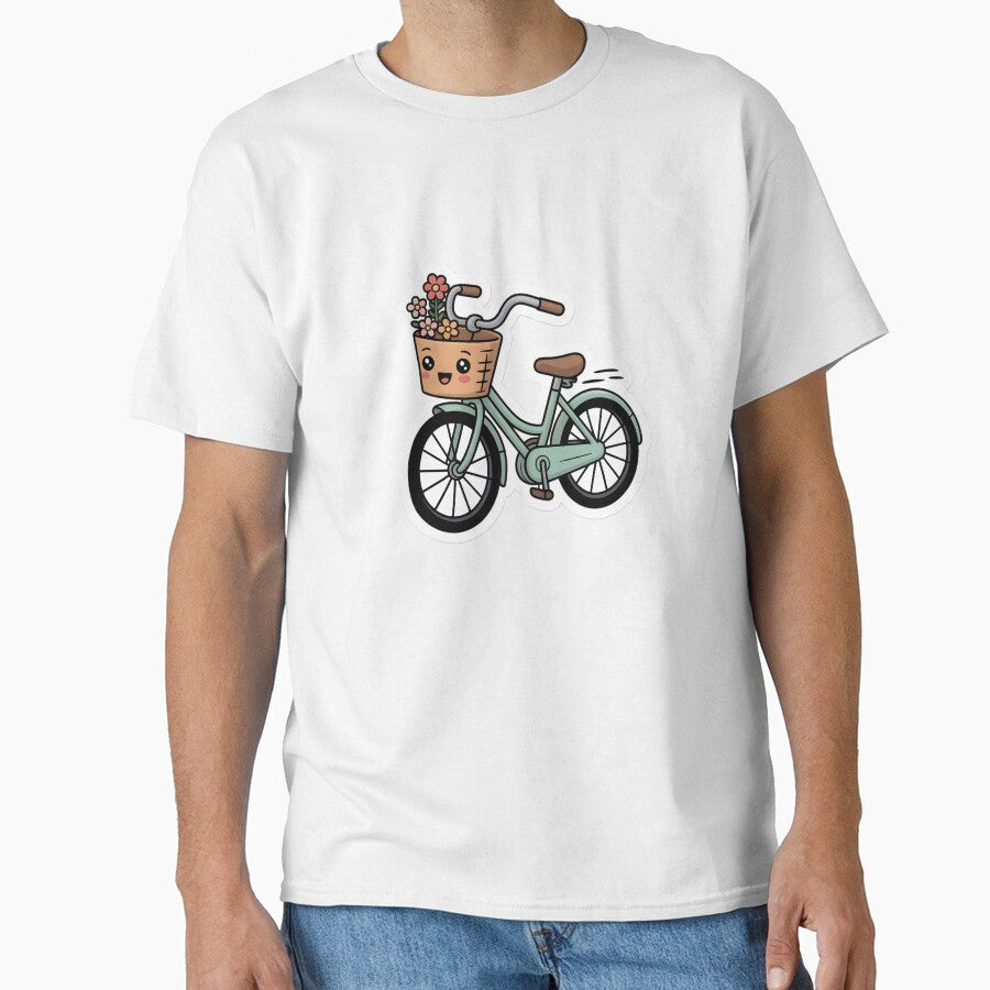 Cute Kawaii Bicycle – Cycling Lover Sticker by DesignEG