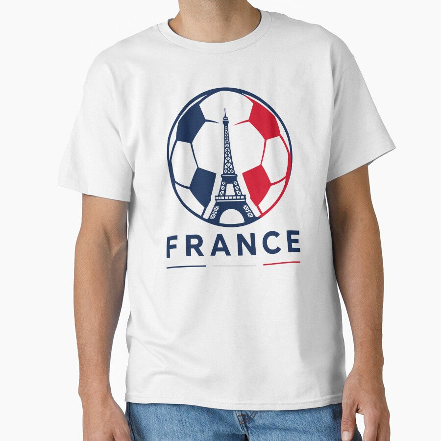 France Team Soccer Ball with Eiffel Tower | French Futbol by pixiedustpaint