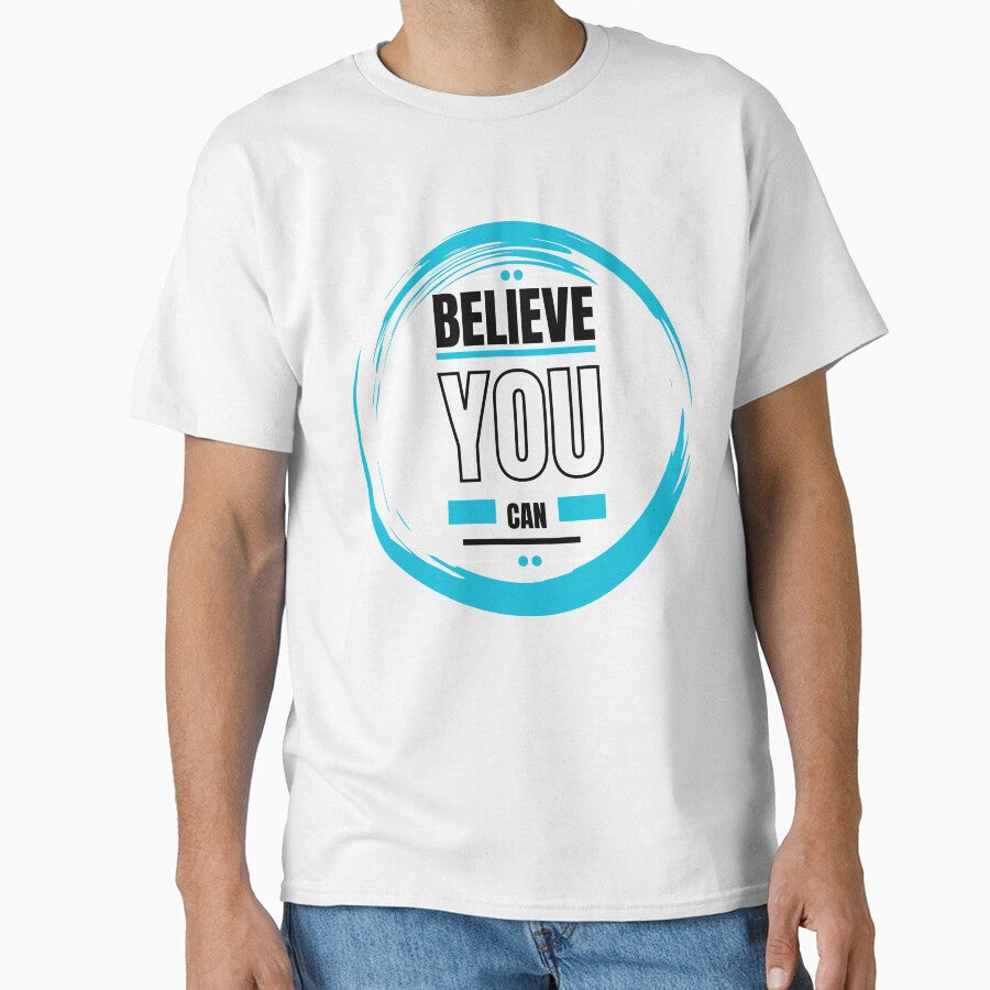 Believe You Can Motivational Quote Circle by Kirtikdesigns