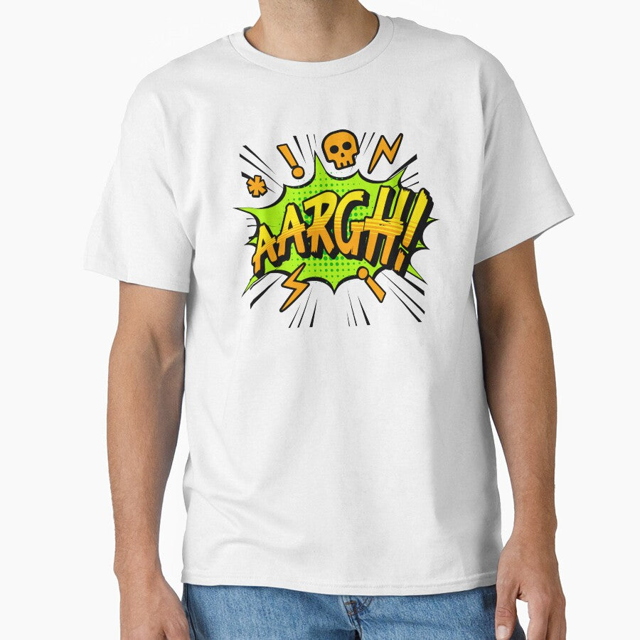 Loud comic statement with the explosive lettering "AARGH!" in garish pop art style. by New Vision by ToMz