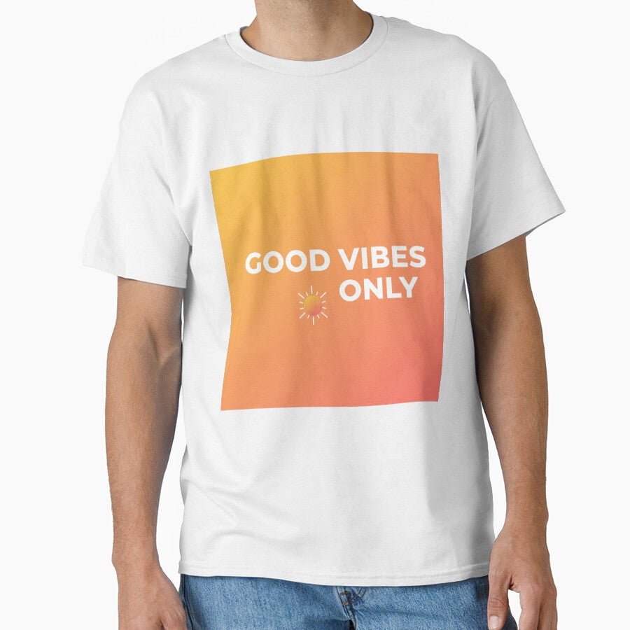 Good Vibes Only – Gradient Positive Typography Design by Happyfreedom