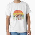 Easily distracted by puppies Retro sunset design - white text by 29Bumblebee