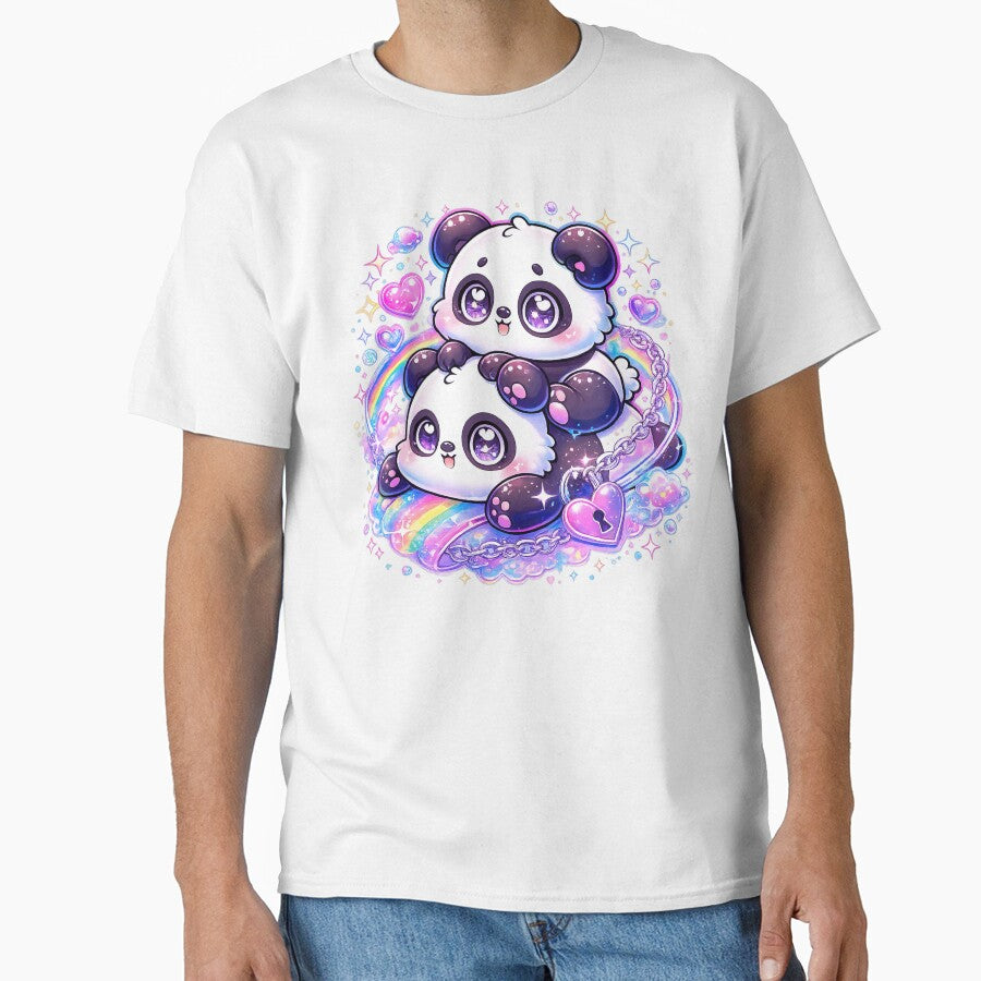 Cute Kawaii Panda, Y2k Style by graphic-genie