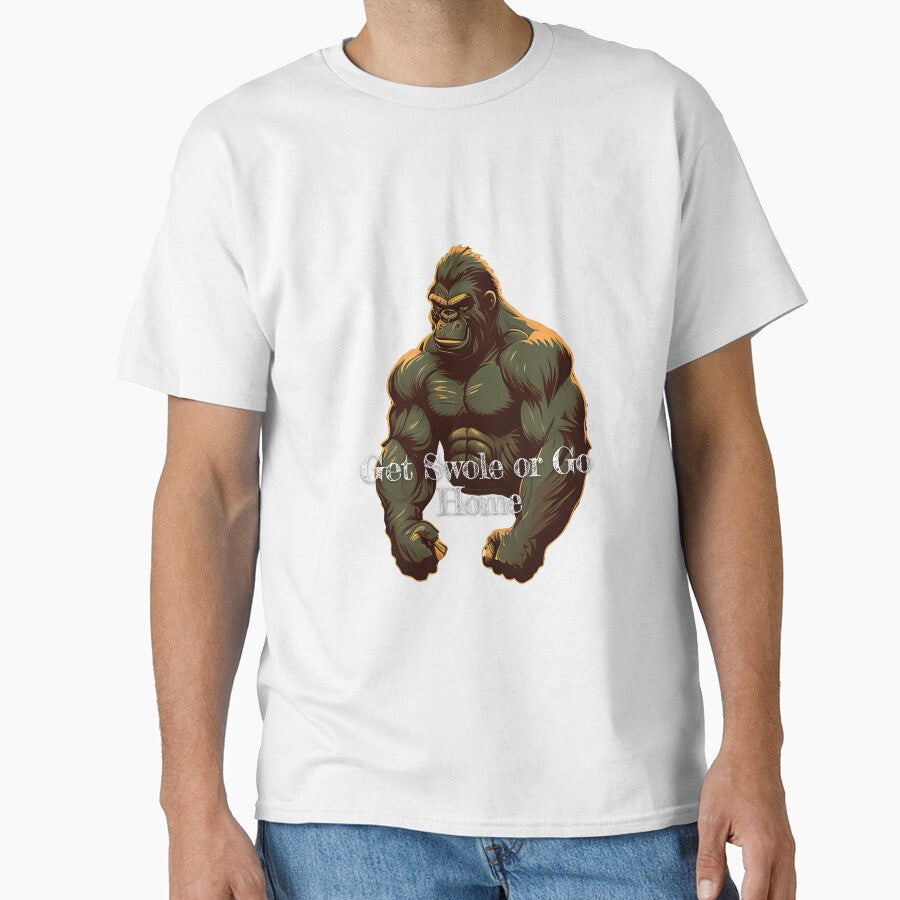 Get Swole or Go HomeDesignBodybuilding Fitness Gym Workout Exercise Merch Print Design by tengamerx