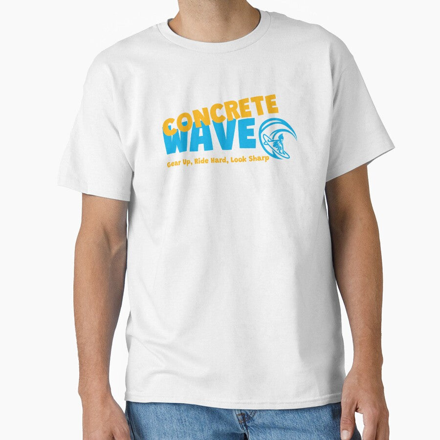 Concrete Wave Surf T-Shirt by OzworldHub