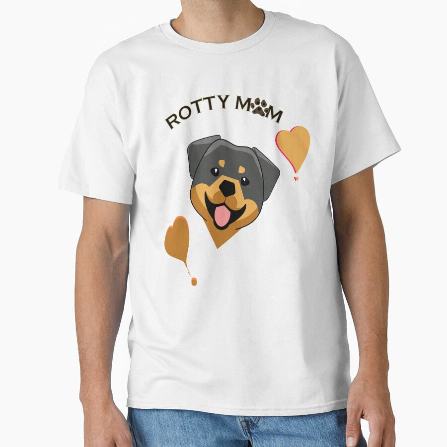 ROTTIE MOM - ROTTWEILER MOM ROTTIE MOM SIMPLISTIC DESIGN by YUMMY PENCIL