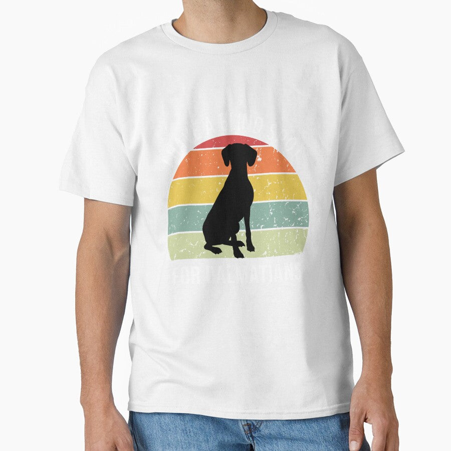 Cute Retro Sunset Dalmatian design - white text by 29Bumblebee