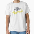 Expressive Musicaholic Quote in Deep Blue and Sweeping Yellow Script by SplashTastic