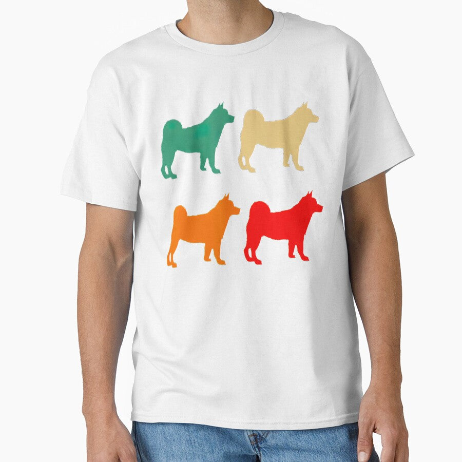 Akita Gift For Dog Lover Retro Akita Vintage Akita Tee Gift Love by BargerStore