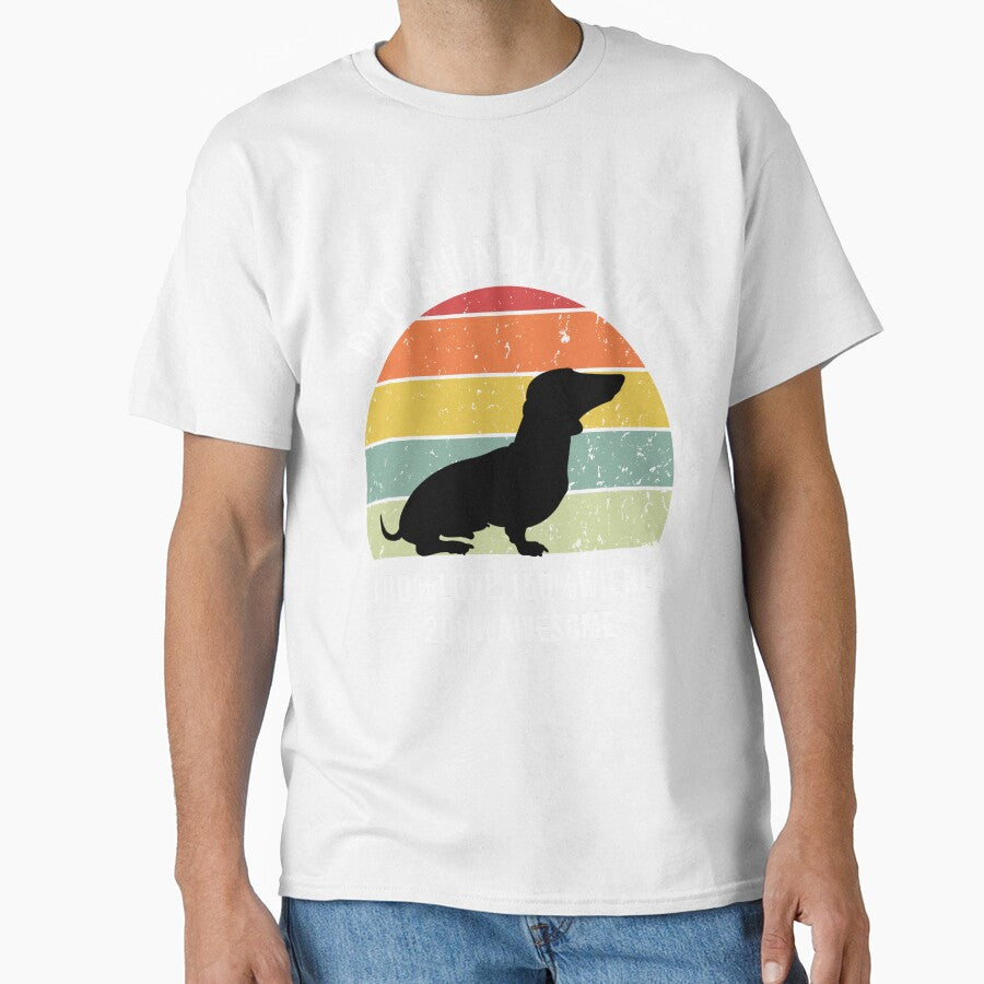 Funny Dachshund Dad DNA design - white text by 29Bumblebee