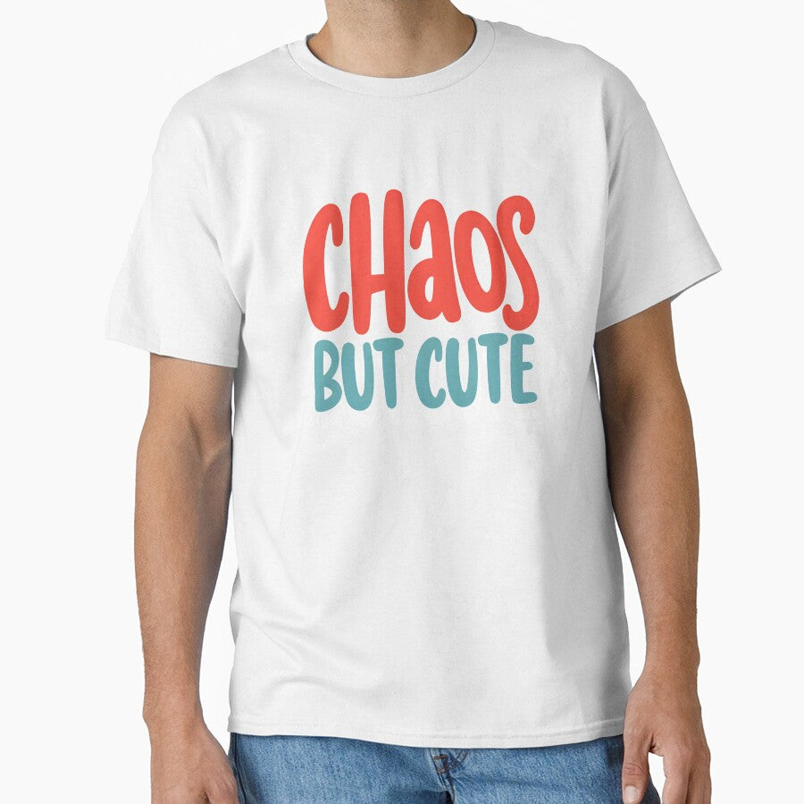 Chaos But Cute Funny Quote Hand Lettering by asliberry