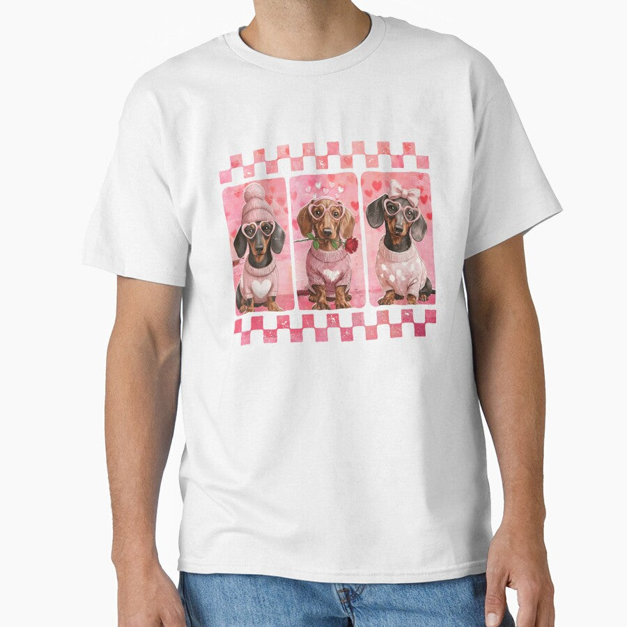 Retro Dachshund Valentine by Benjaminerickso