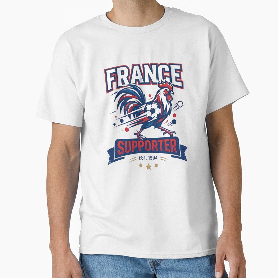 France Football Supporter Rooster – World Cup Soccer Fan Design by SzymonC000zyArt