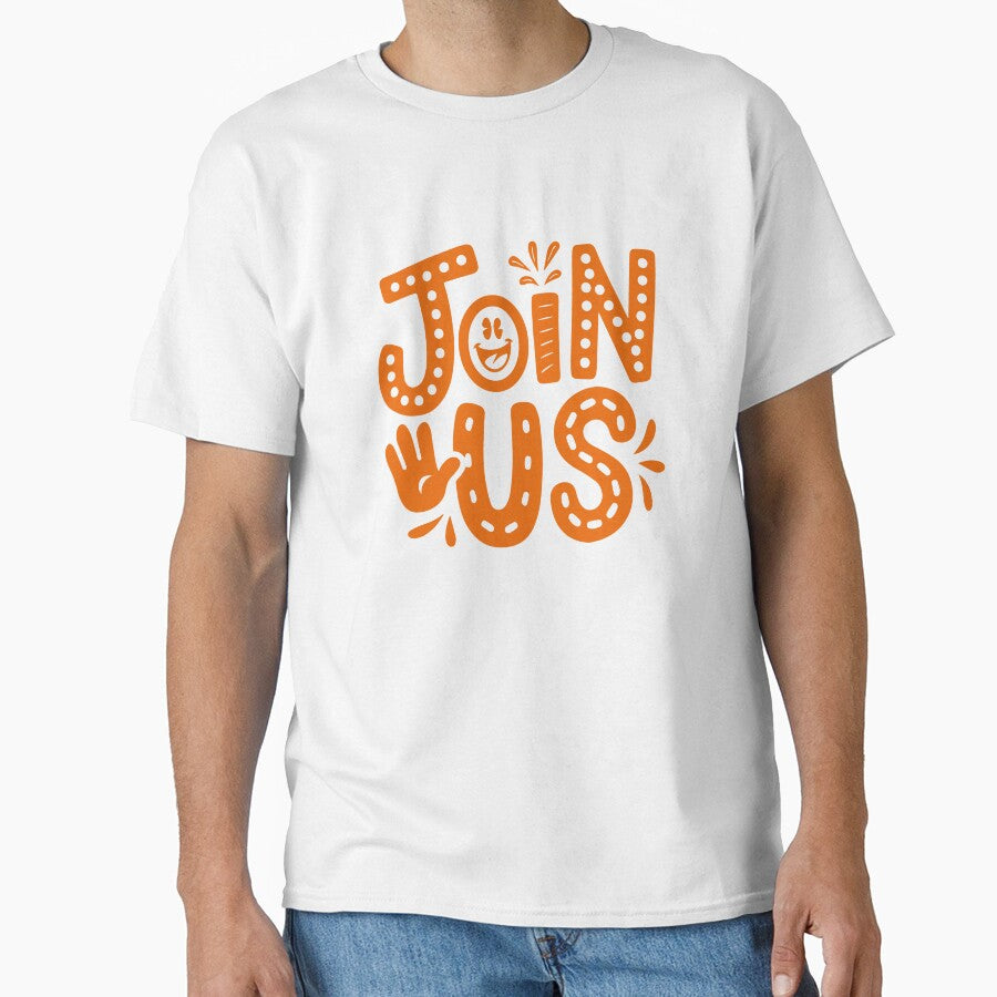 "Join Us" Groovy Hand Lettering by Khadigadesings