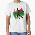 Portugal Soccer Player Art — Portuguese Football Flag Action Fan Print by icemanphotos