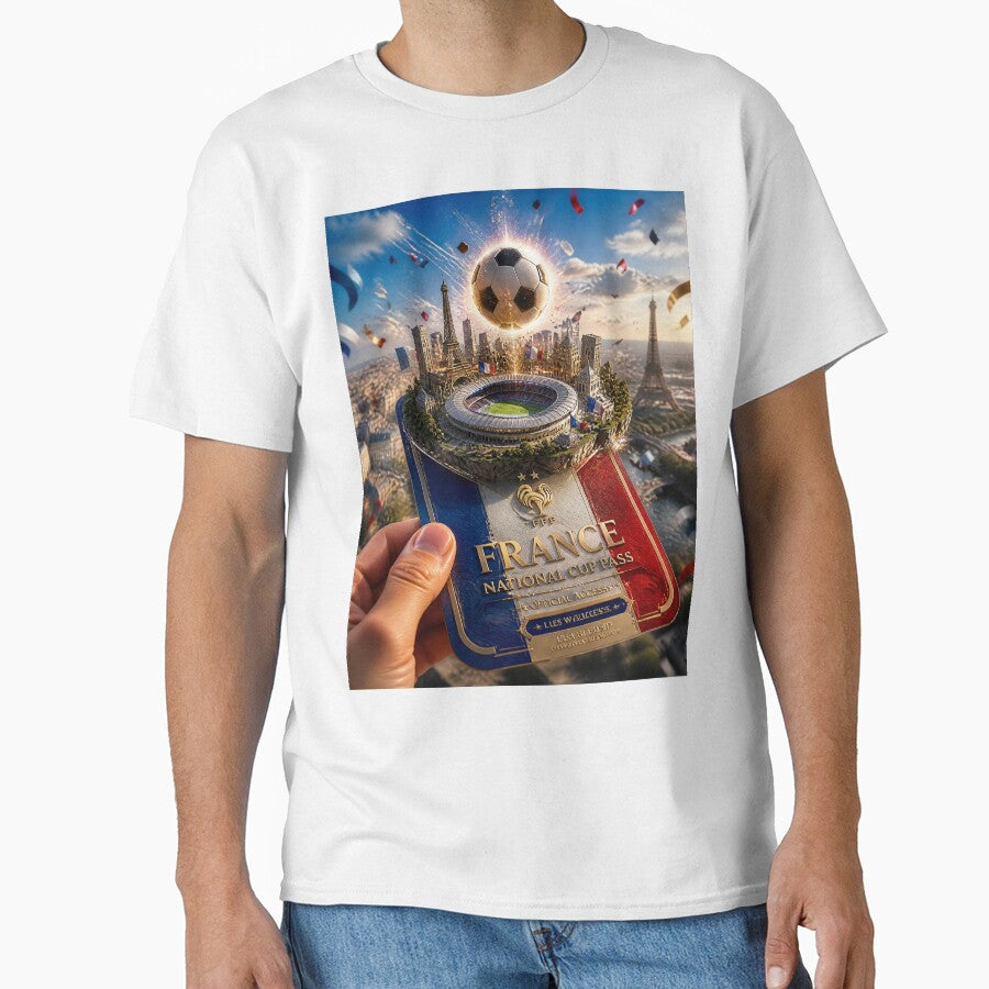 France Football National Cup Pass 3D Soccer Fan Art by Dream Weave Studio