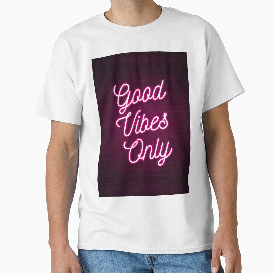 Good Vibes Only - Neon (Pink) by Icky Print