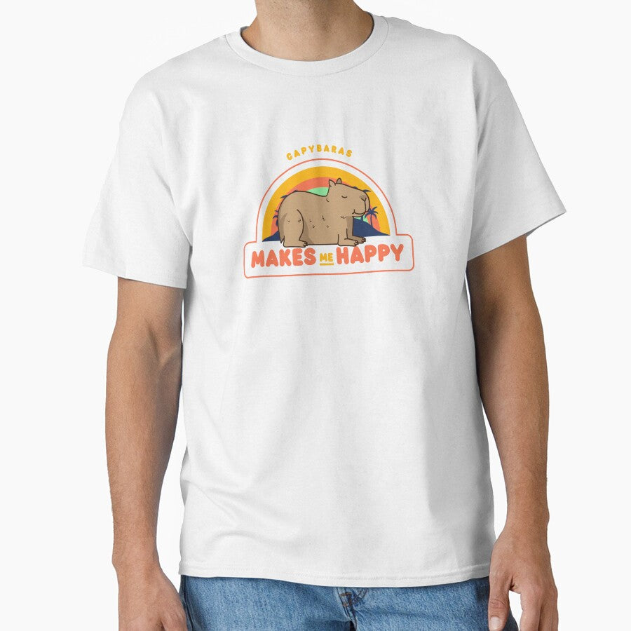 Happiness Inspired by Calm Capybara Vibes by OneHappyIguana