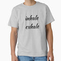 Funny Humor Exercises Shirt Gift For Women Men Inhale Exhale by Sandydesign