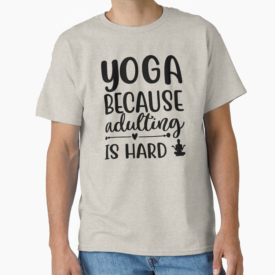 Yoga Quote Because Adulting is Hard Motivational Saying by SoccaTamam