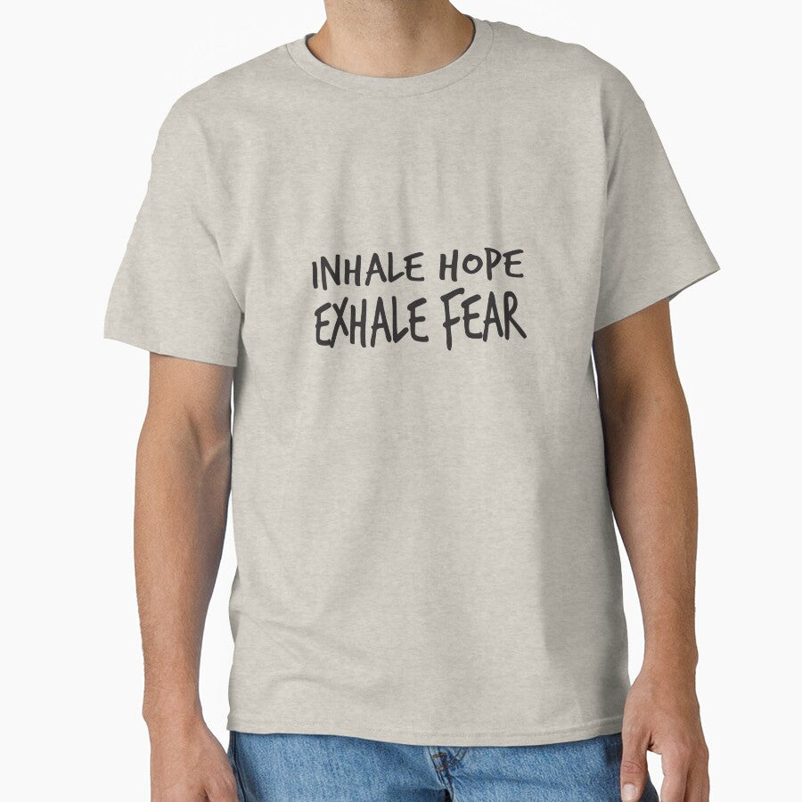 yoga saying - inhale hope exhale fear by LioPart
