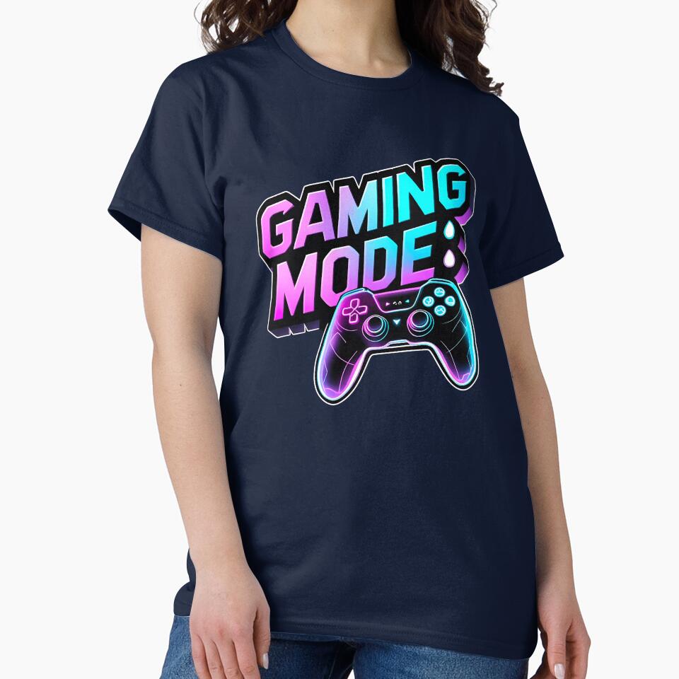 Gaming Mode On T-Shirt Design by BoutiqueMart