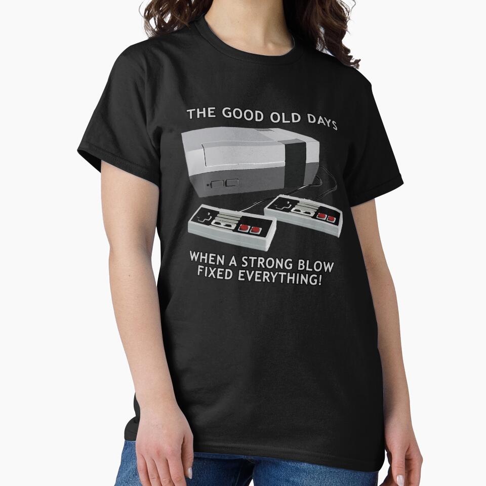Retro gaming "The Good Old Days When A Strong Blow Fixed Everything!" by JDMTees