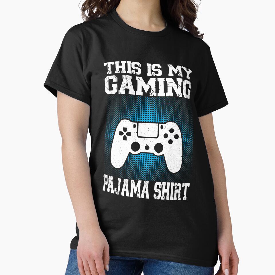 This Is My gaming Pajama Shirt Funny Video Game Gamer by taaddison50
